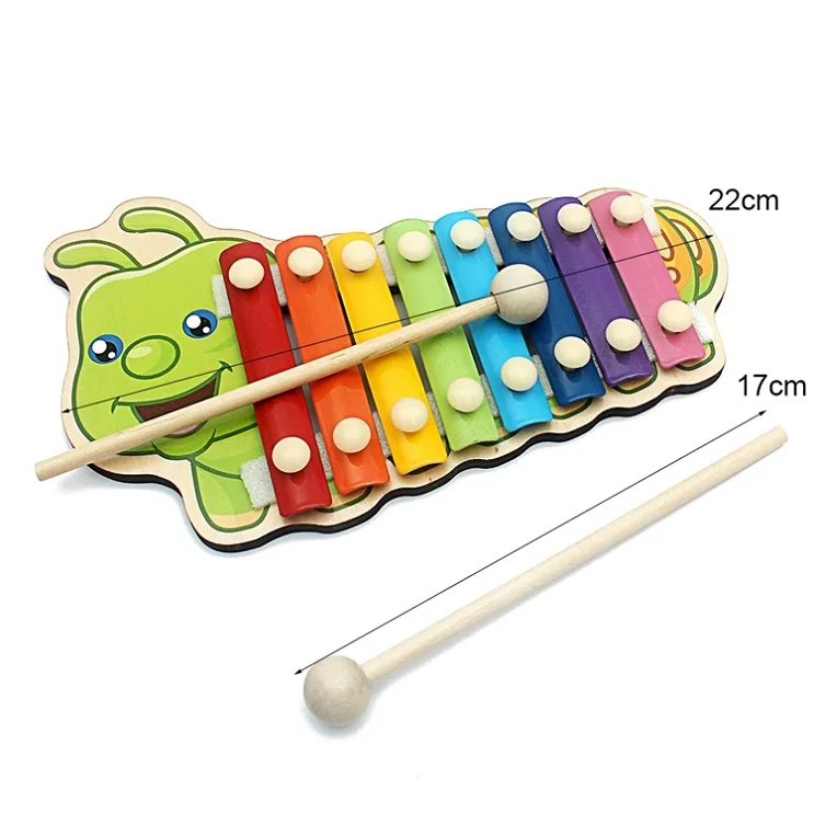 Детское Дерево Музыкальная игрушка красочный деревянный музыкальный инструмент игрушка Младенец ребенок играя стук фортепиано Музыкальная Игрушка Ранние развивающие игрушки