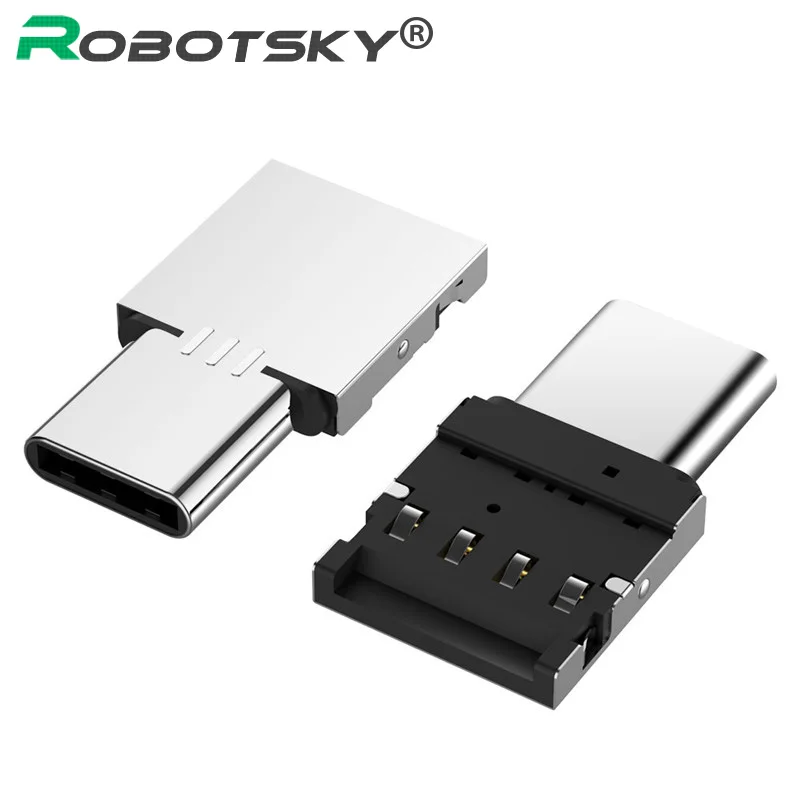 

Robotsky Type C Adapter Type-C to USB 3.0 OTG Cable USB C Converter for Samsung Xiaomi Huawei Android OTG Phone