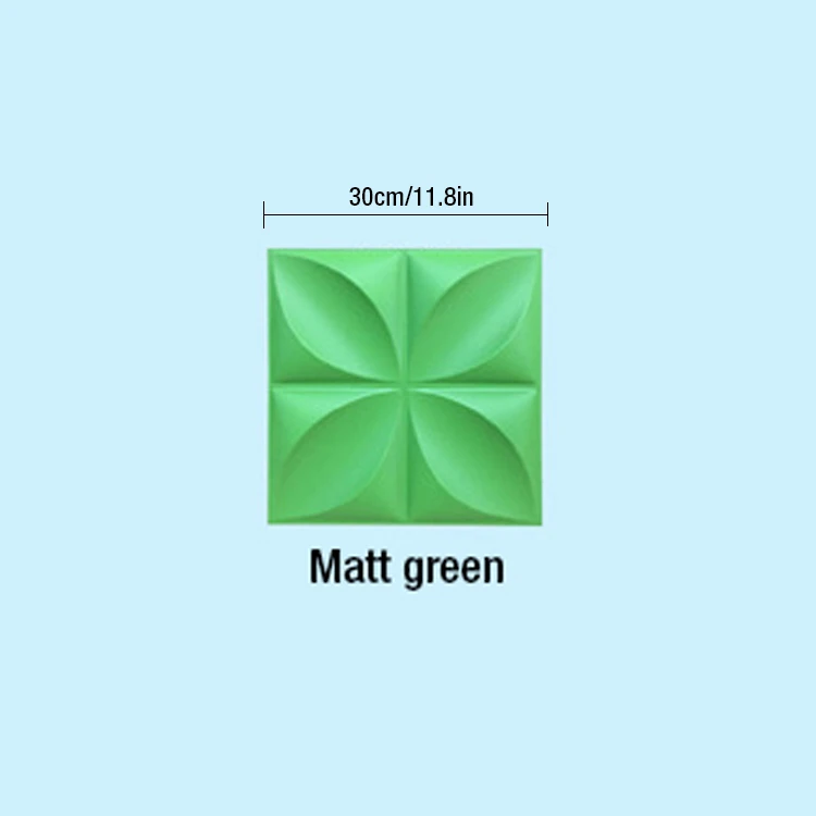 Matte green 3D пластиковые формы для 3D плитки панели s плесень штукатурка стены камень стены искусства Декор ABS пластиковые формы 3D стены панели наклейки потолочные панели - Цвет: Matte green