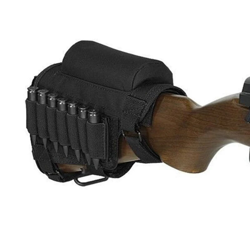 Тактический винтовочный пистолет для щеки, Регулируемый Чехол для охоты, аксессуары для стрельбы, винтовка, пистолет, держатель для пули - Цвет: Black