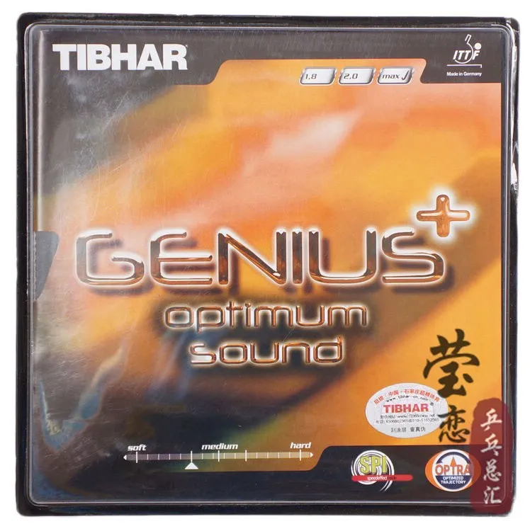 Origianl Tibhar GENIUS+ OPTIMUM SOUND table tennis rubber table tennis rackets racquet sports fast attack loop made in Germany