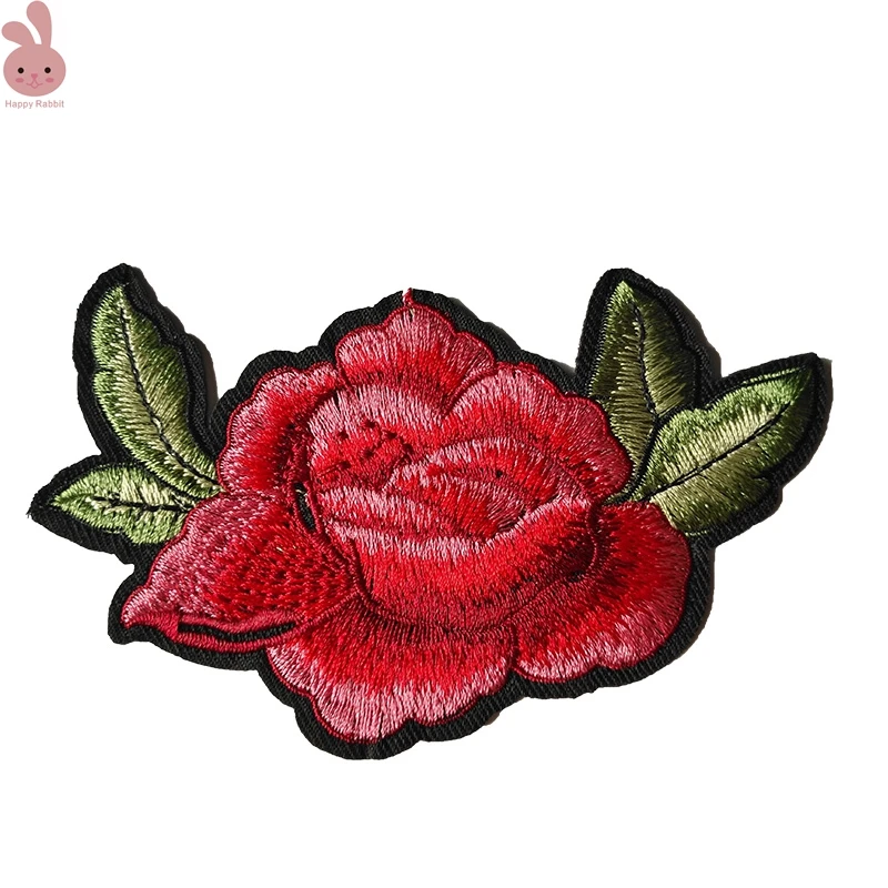 10PCs flower Iron On Patches For Clothing Embroidery Patch Summer Fabric Badge Stickers For