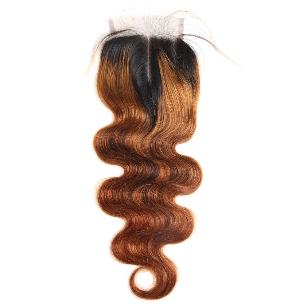 Megalook 1B/30 перуанские пучки волнистых волос с закрытием Remy пучки волос от светлого до темного цвета с закрытием