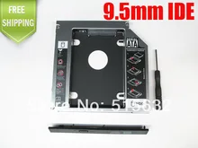 NEW 2nd HDD SSD Hard Disk Drive Caddy Bay for SATA to PATA/IDE Universal 9.5mm