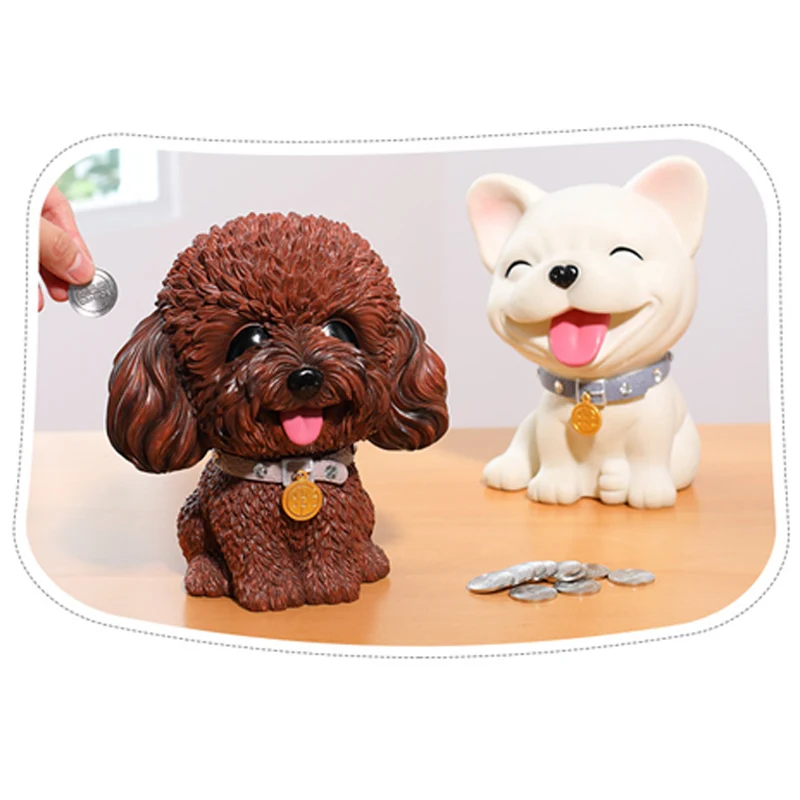 Милая Мини-копилка, персональная собака из мультфильма, вечерние подарки, домашний декор, детская игрушка, монета, копилка