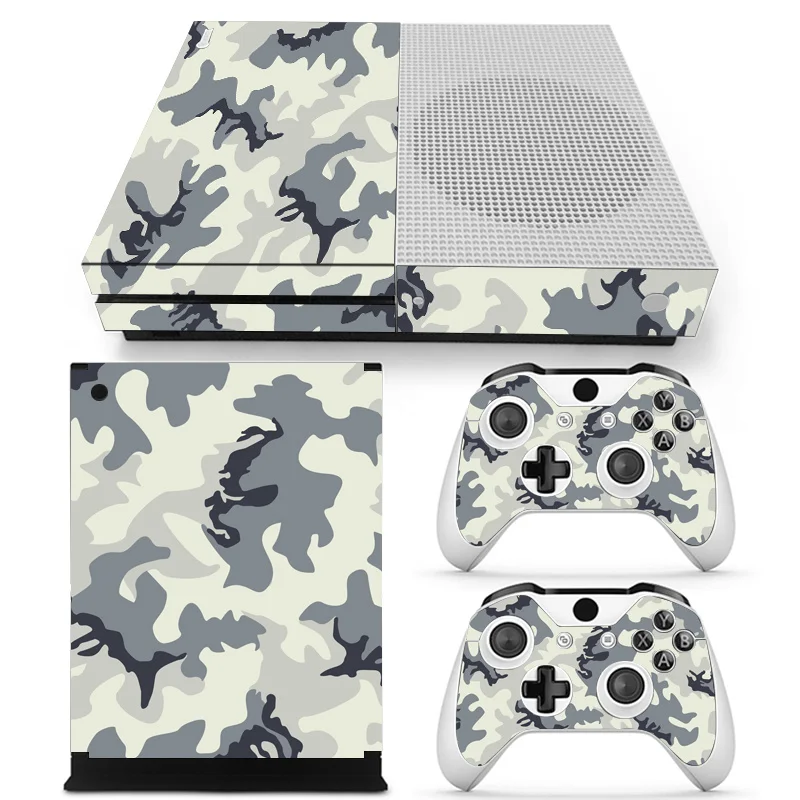 Камуфляжная Виниловая наклейка для microsoft xbox One SLIM и 2 контроллера skins sticker s для xbox ONE S