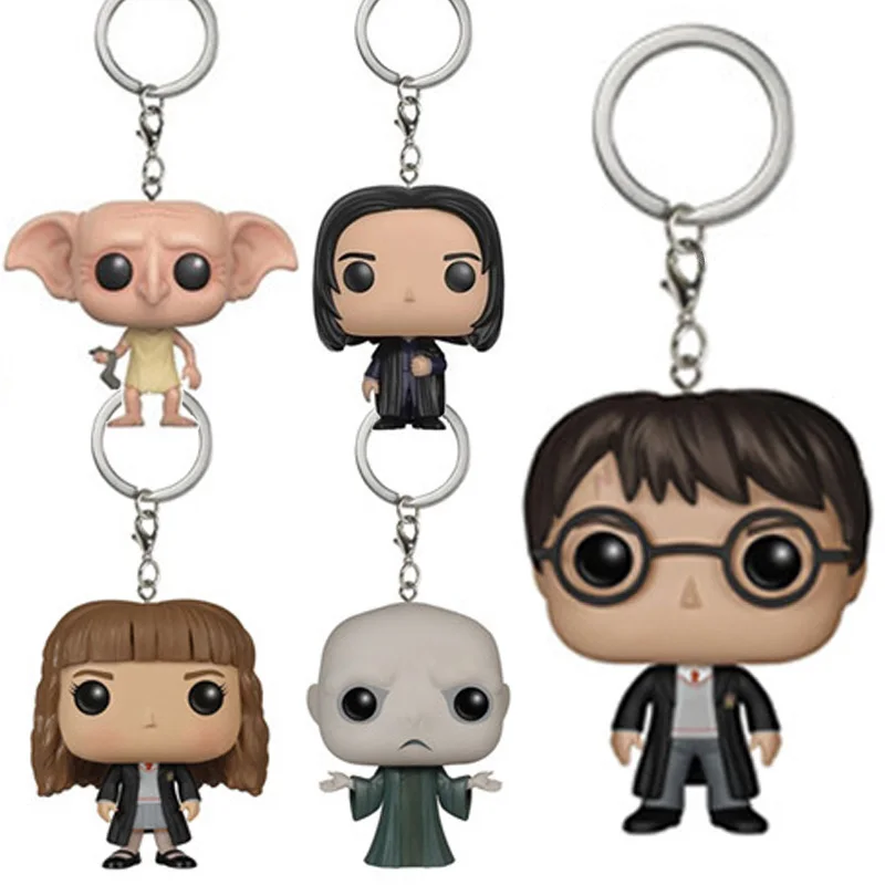 Harry Potter Theme Keychain Action Figure Collectible Model Vinyl Dolls Hermione Jean Granger Severus Snape