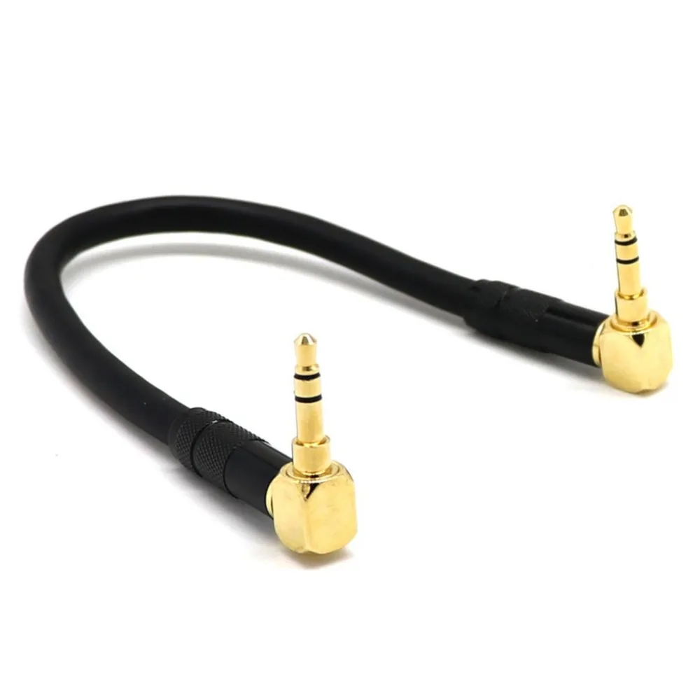 

3.5mm Jack Audio Cable 3.5 Male to Male AUX Cable 90 Degree Right Angle DIY for Car Headphone MP3 / 4 Aux Cord 0.5m 1m