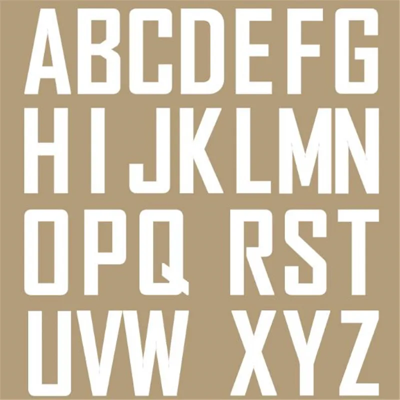

Fashion Street Icon Women Men Clothes 80MM Letters A-Z Iron on transfer Printing Patches for clothing T-shirt Patch DIY Stickers