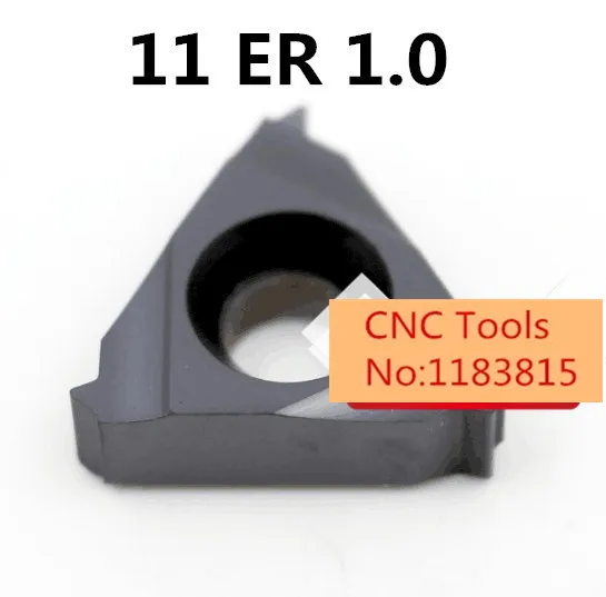 10pcs 11ER 1.0ISO Threaded Inserts Indexable Tungsten Carbide Threading