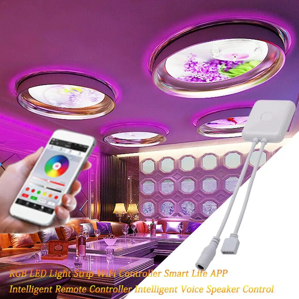 

DC 5-24V Led WiFi Controller RGB LED Light Strip Controller Smart Life APP Remote Controller Intelligent Voice Speaker Control