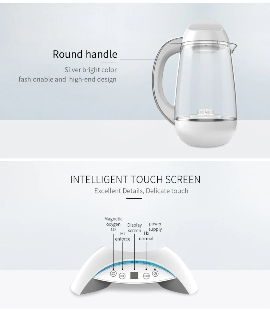 SPE PEM  home use active h2 water generator commercial hydrogen water machine