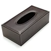 Portable Leather Rectangular Tissue Cover Box Holders Case Pumping Paper Hotel Home Car Gift Brown 1