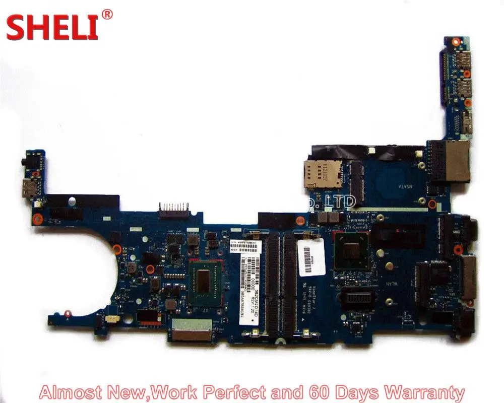 702848-001 702848-501 702848-601 Laptop Motherboard For HP EliteBook Folio 9470M 6050A2514101 i7-3667U 1