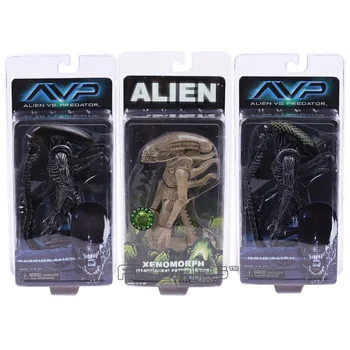 

NECA Alien vs. Predator Xenomorph / Warrior Alien / Grid Alien PVC Action Figure Collectible Model Toy