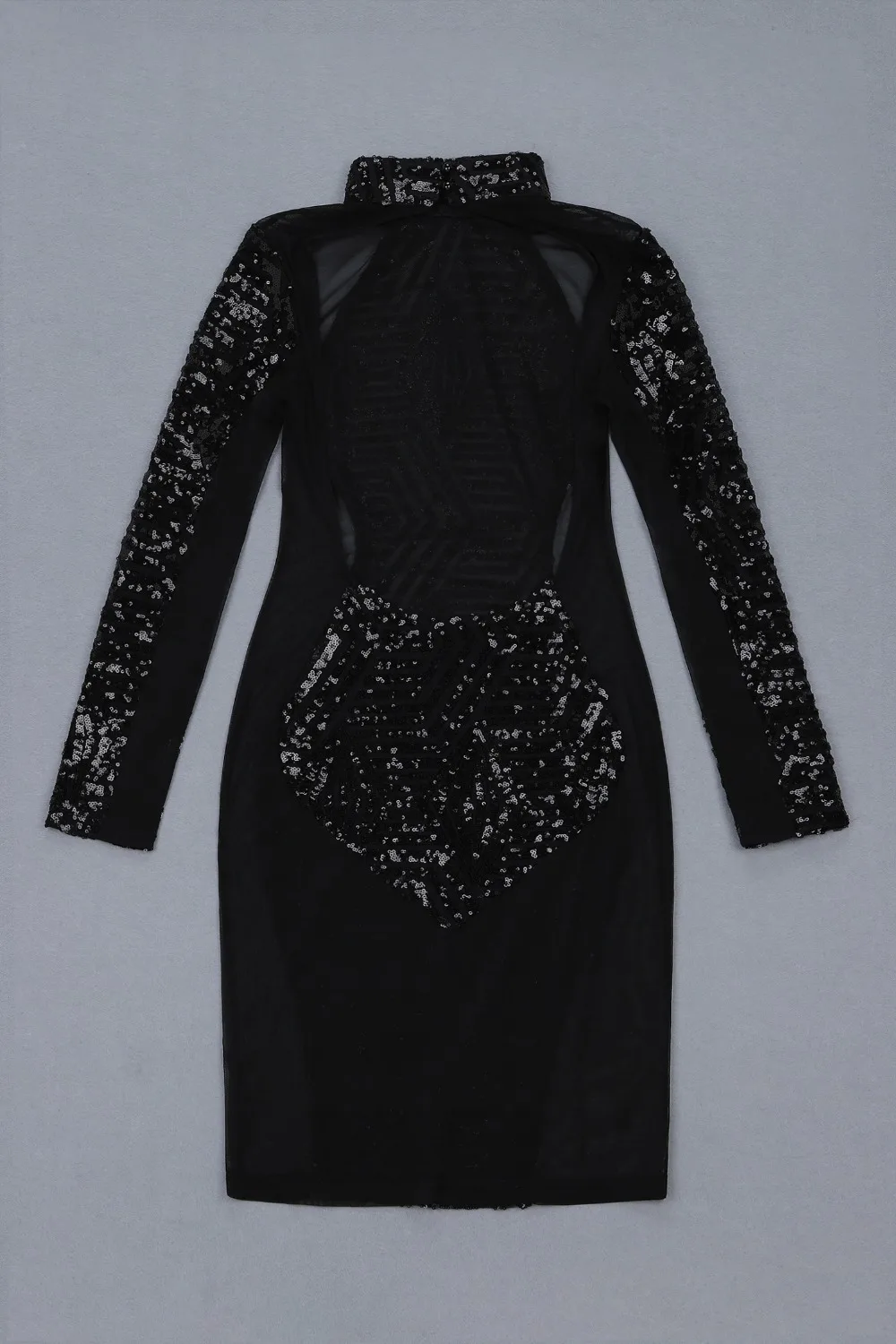 Top Quality Fashion Black Hollow Out Backless Fashion Dress Club Party Bodycon Dress (9)
