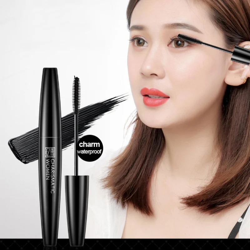 

1 Pcs New Fiber Eyelash Silk Resistant 4D Curl Mascara Slim Long Eyelash Waterproof Dense Eyelash Makeup 2019