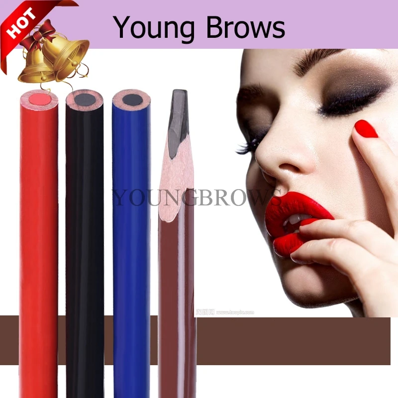 Водонепроницаемый карандаш для бровей черный, красный и коричневый
