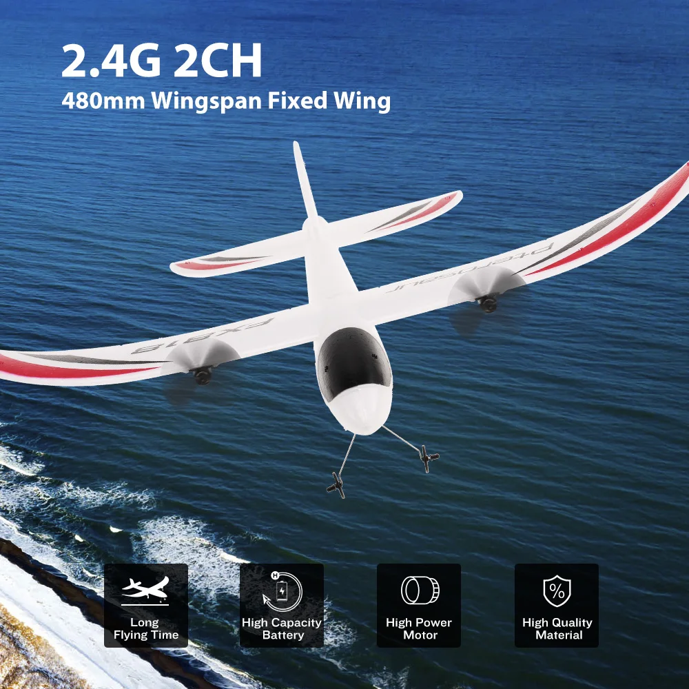 

RC Airplane FX-818 2.4G 2CH 480mm Wingspan Remote Control Glider Fixed Wing RC Aircraft RTF RC Toys Easy Controlled