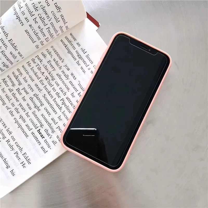For IPhone X XR And IPhone 6s 6 7 8 Plus 6Plus 7Plus 8Plus Cute Candy NO Logo Cover 2019 Original Liquid Soft TPU Silicone Case 
