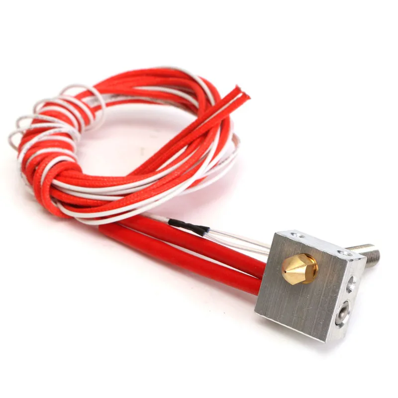 2pcs/lot MK8 Assembled Extruder Hot End kit for Prusa i3 3D Printer 1.75mm 0.4mm Nozzle 3D printer DIY parts Accessories