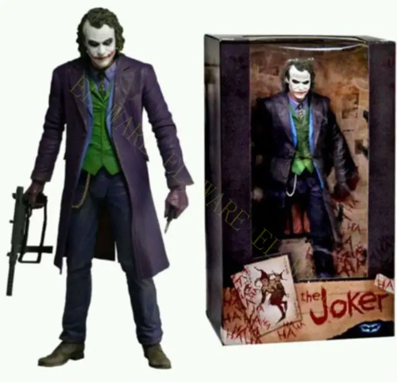 18 см NECA DC джокер в Бэтмене Темный рыцарь 7 &quotОтряд Самоубийц ПВХ фигурку Модель