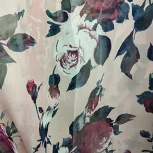 2018new 75D печать шифоновые розы цветы шаблон для одежды ткани и шарф YH-5043