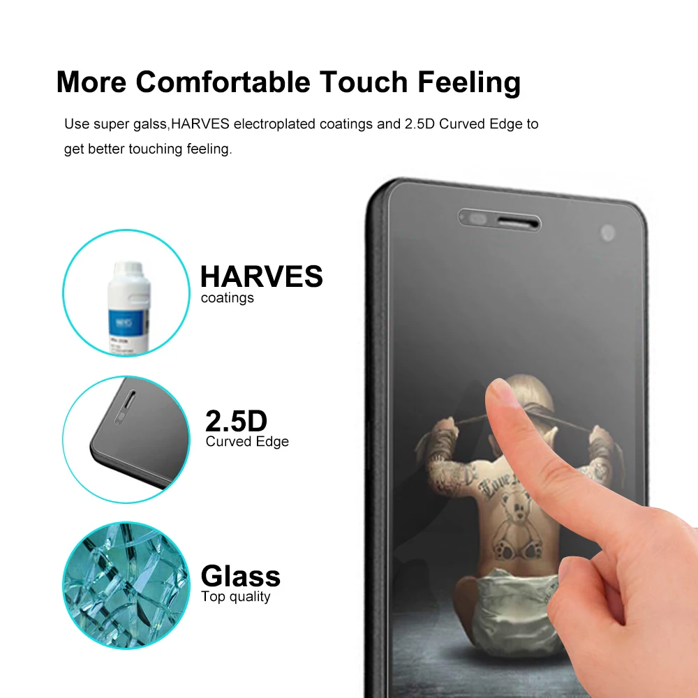 Tempered-glass-For-ZTE-Blade-X3-X5-X7-X9-AF3-A510-A610-V7-Lite-Nano-Coated