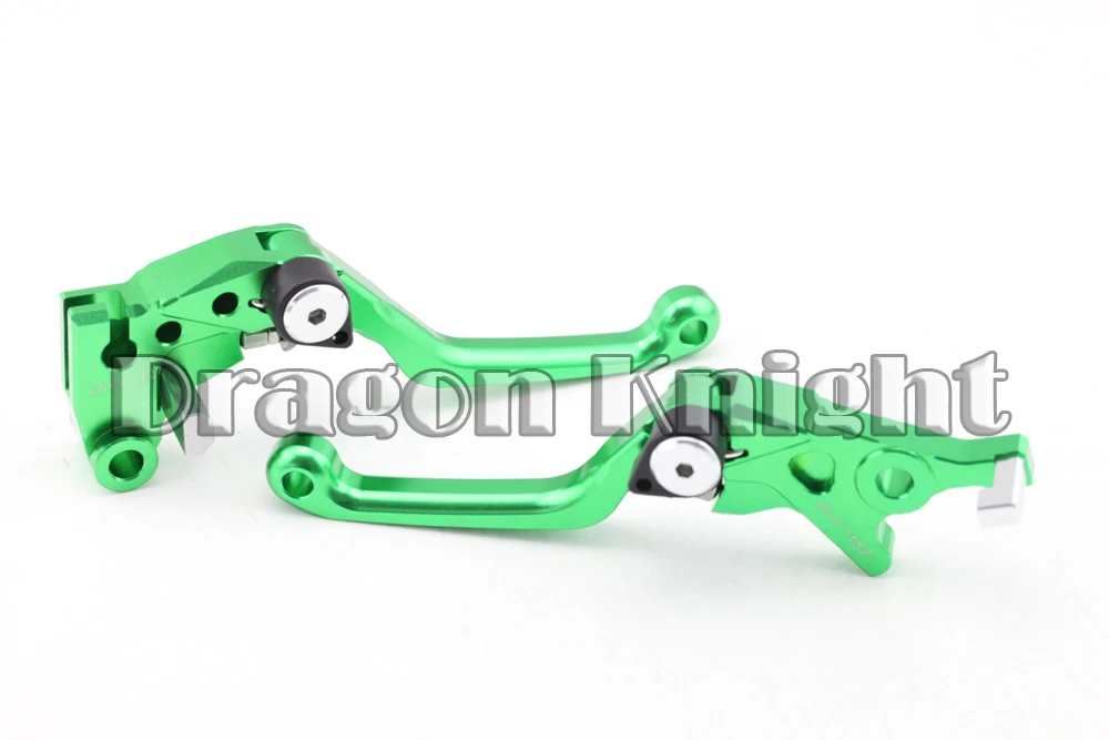 

CNC Pivot Brake Clutch Levers For KAWASAKI KLX 125 D-TRACKER 10-11 Green