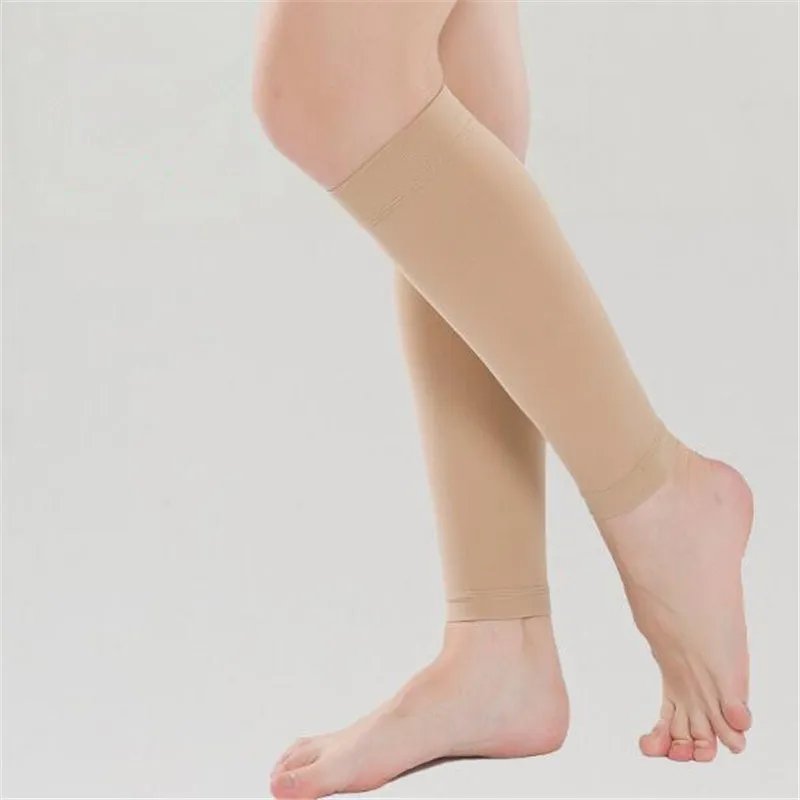 

1 Pair Women's Compression Stockings Slim Calf Leg Stocking Unisex Solid Color Shaping Pressure Stocking Mid Tube Stockings New