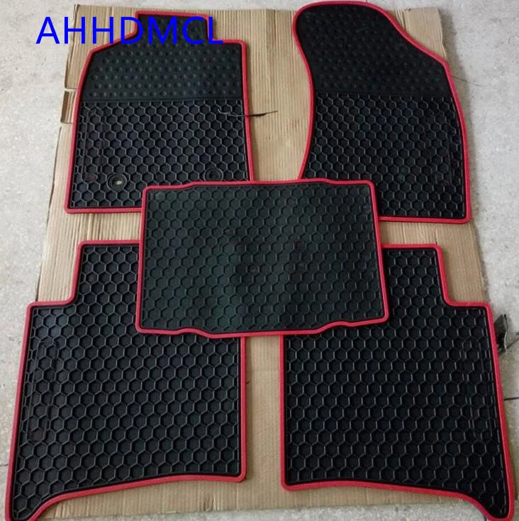 AHHDMCL Car Rubber Floor Mat Non Slip Mats Feet Rugs For Toyota