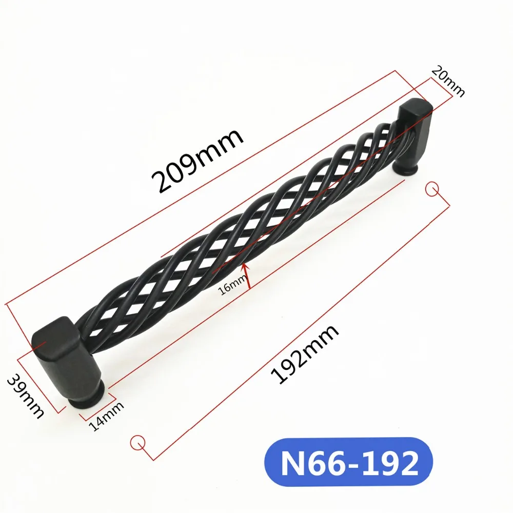 N66黑色鸟笼拉手=选项192孔