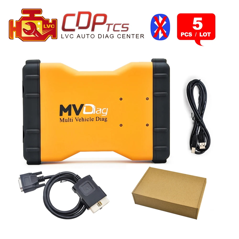 

MVDiag MULTI VEHICLE DIAG CDP TCS cdp PRO plus 2015.03 with keygen + obd2 LED cable without bluetooth OBDII scan diagnostic tool