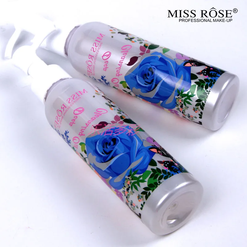 Miss Rose Makeup Remover Cosmetics Face Cleansing Oil 120ML Liquid Deep Cleansing Lotion Shrink Pores Lip Eye Clean Facial Care2