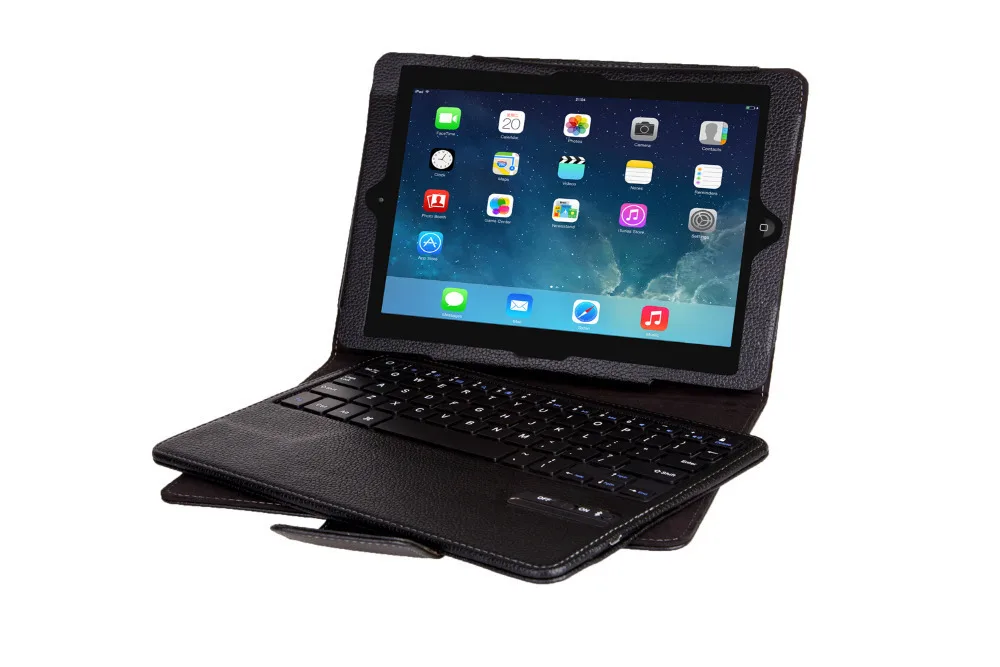 

Removable ABS Wireless Bluetooth Keyboard Leather Cover Case For Apple iPad 5 iPad Air 9.7" Tablet PC High Quality Free Shipping