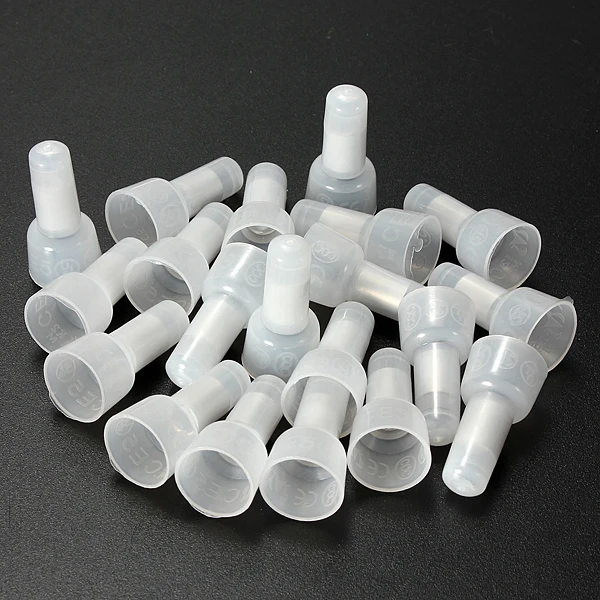 

100Pcs Closed End Crimp Cap Assorted 22-10 AWG Set Gauge Wire Connector Terminal