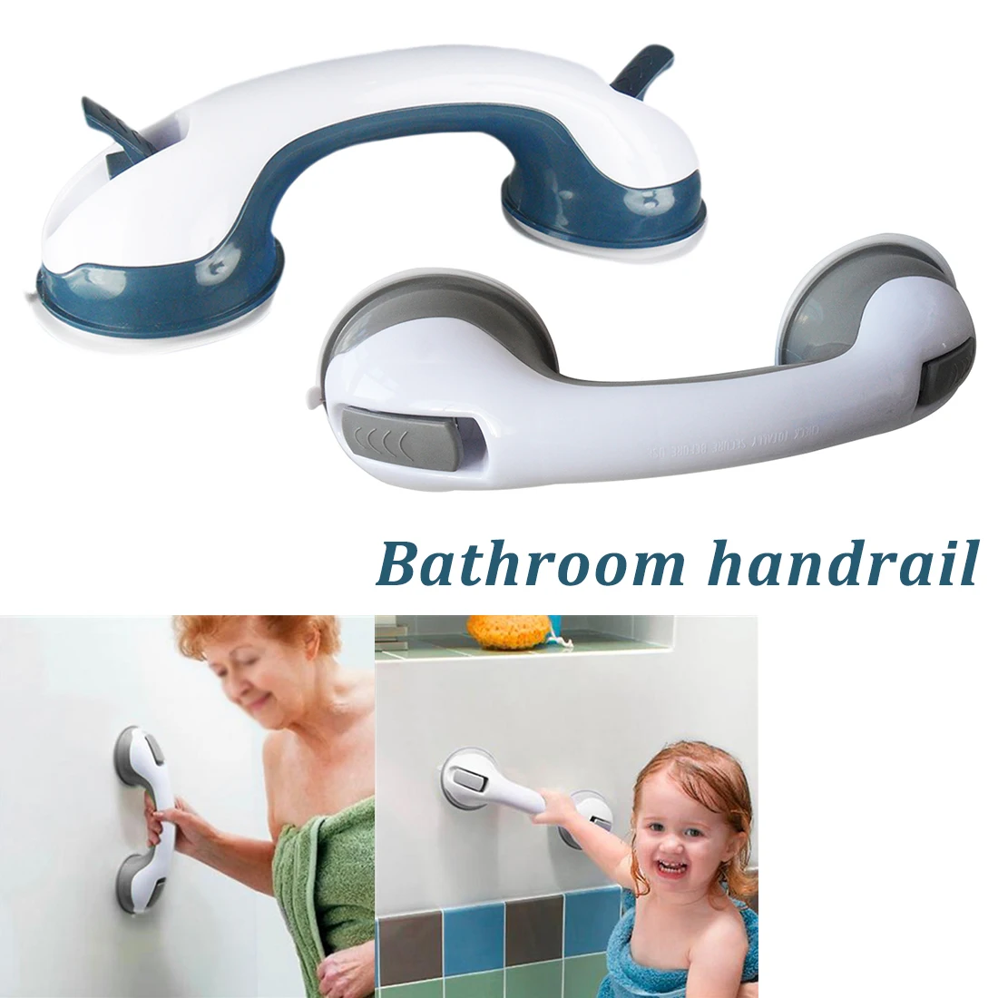 Anti Slip Support Toilet Bathroom Grab Handle Elderly Kids Safety