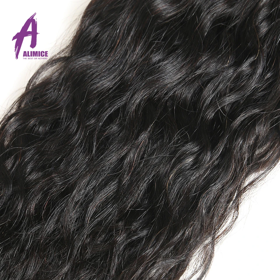 Alimice Hair Bundles Brazilian Wet And Wavy Human Hair 4 Bundles Deal 100% Remy Human Hair Weave Bundles 8-30inch Can Be Dyed (17)