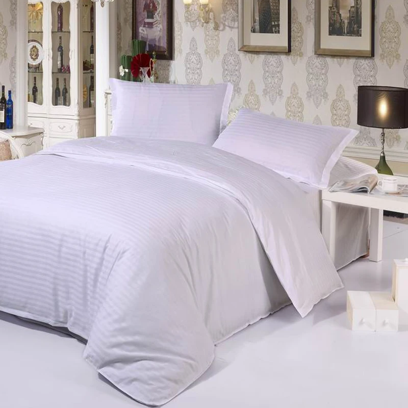hotel hospital duvet cover set solid color fitted sheets