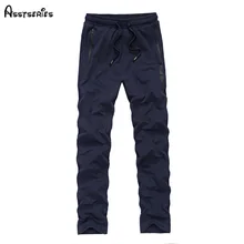 Брендовые мужские спортивные брюки новые весенние брюки с эластичной резинкой на талии Свободные хлопчатобумажные спортивные брюки для повседневные мужские брюки D82