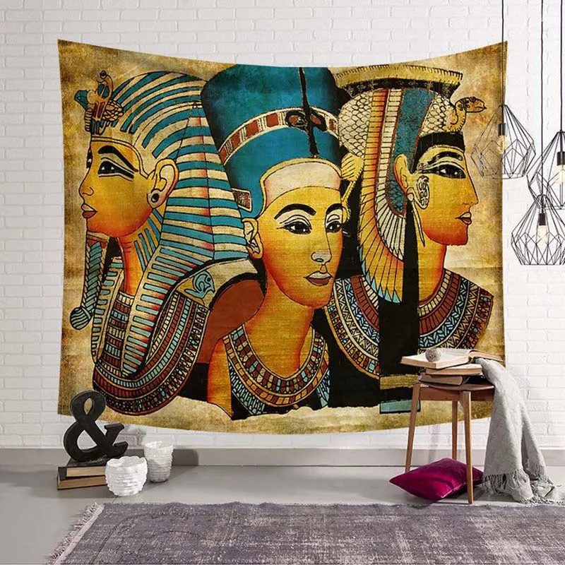 Древние египетские женские настенные индийские гобелены покрывало из ткани навесные Декорации для стен для дома