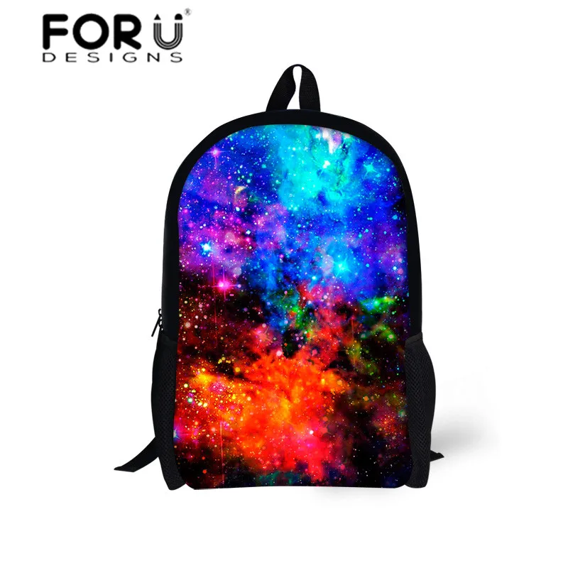 Women School Canvas Backpack Galaxy Star Universe Space Printing Backpacks for Girls Boys School Bagpack Bags Kids Mochila 2016