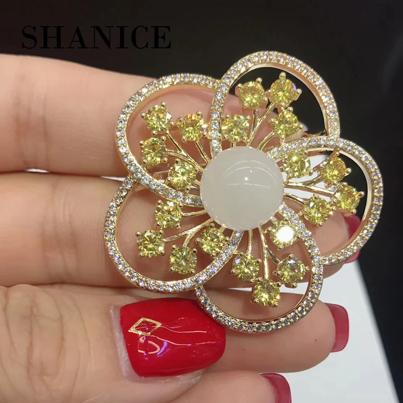 Buy SHANICE Elegant High End Large Flower Brooches