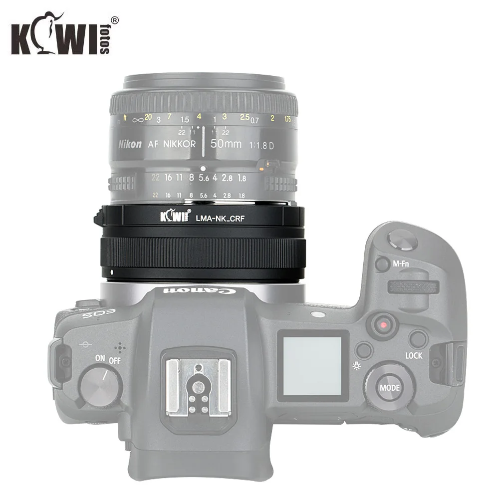 Адаптер для крепления объектива KIWIFOTOS Nikon F крепление объективов Canon RF корпуса