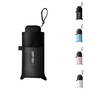 

Anti-UV 5 Folding Pocket Sunscreen Parasol Easy to operate Umbrella Windproof Sun Umbrella