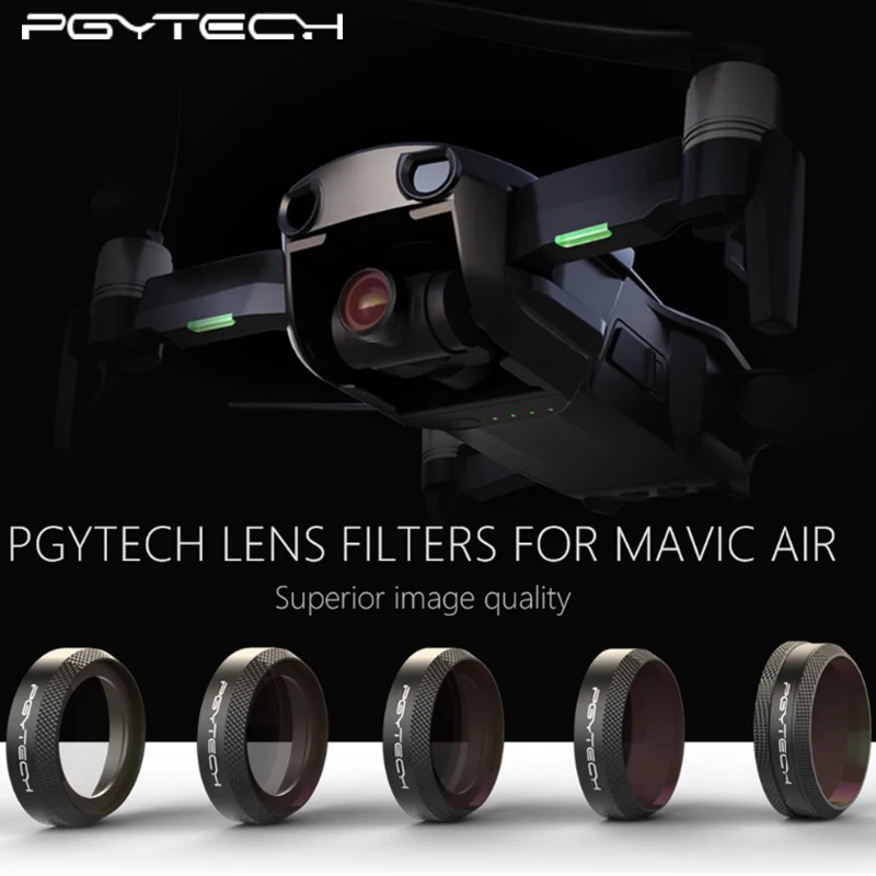 PGYTECH Set mit 6 Filtern f/ür Drohne DJI Mavic Air