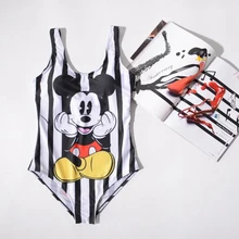 Новинка, летний слитный костюм, женский купальник, мультяшный принт, милый комплект бикини, купальник