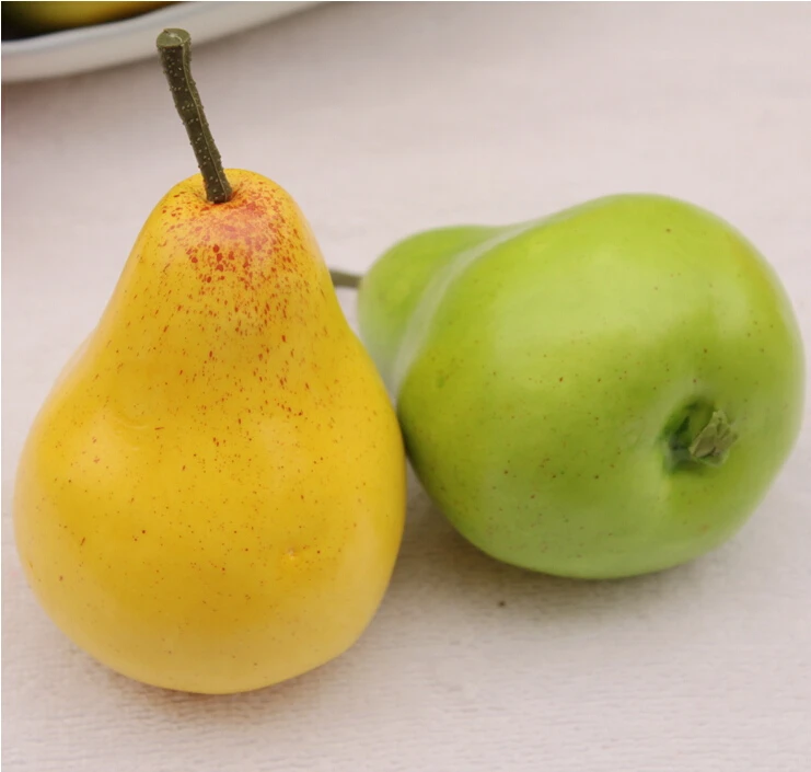 Faux Foods Lifelike Pears. 12 Pcs Fake Pears Fake Fruit Decoration 