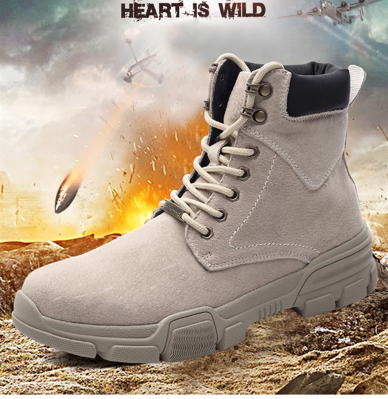 Winter Shoes Mens Combat Boots' Army Casual Motorcycle Ankle Boots Men's Lace-up Military Boots Tactical Desert Boot For Men New (1)