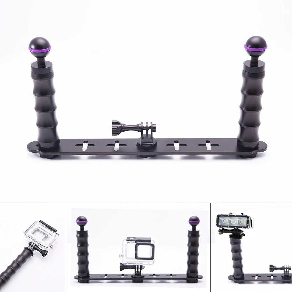 

Handheld Selfie Monopod Diving Underwater Mount +Waterproof LED Fill Light for Action Cam HDR AS15 AS20 AS200V AS30V AS100V